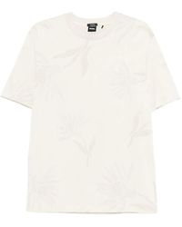 BOSS - Floral-Print Cotton T-Shirt - Lyst