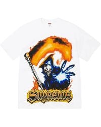 Supreme - Grim Reaper T-Shirt - Lyst