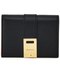 Ferragamo - Hug Compact Two-tone Wallet - Lyst