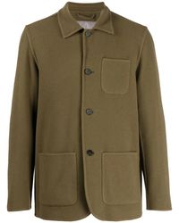 Herno - Button-Up Virgin Wool Blend Cardigan - Lyst