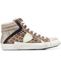 Philippe Model - High-Top-Sneakers mit Leoparden-Print - Lyst