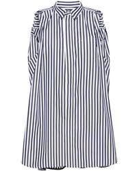 Sacai - ストライプ シャツドレス - Lyst