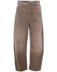 Weekend by Maxmara - Logo-Patch Barrel-Leg Jeans - Lyst