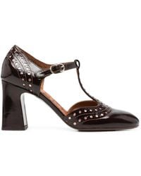 Chie Mihara - Mante Perforated T-Bar Heeled Pumps - Lyst