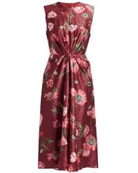 Erdem - Floral-Print Midi Dress - Lyst