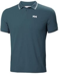 Helly Hansen - Logo-Print Tipped Polo Shirt - Lyst