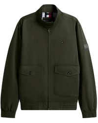 Tommy Hilfiger - Logo-Patch Zip-Up Cotton Jacket - Lyst