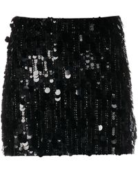 P.A.R.O.S.H. - Sequin-embellished Miniskirt - Lyst