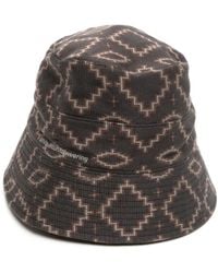 White Mountaineering - Geometric-pattern Bucket Hat - Lyst