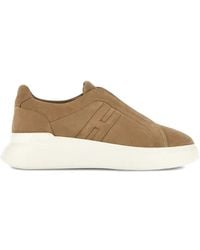 Hogan - H580 Logo-Detail Platform Sneakers - Lyst