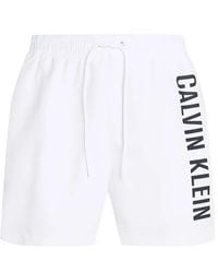 Calvin Klein - Short De Bain À Logo Imprimé - Lyst