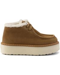 Prada - Bottines En Daim - Lyst