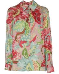 Clips - Paisley Floral Shirt - Lyst