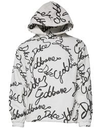 Dolce & Gabbana - Hoodie À Logo Imprimé - Lyst