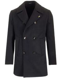Guarinucci - Double-Breasted Buttoned Coat - Lyst
