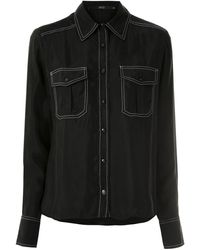 EVA Joy Stitched Shirt - Black