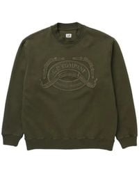 C.P. Company - Embroidered-Logo Sweater - Lyst