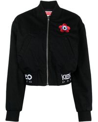 KENZO - Target Cropped Bomber Jacket - Lyst