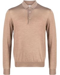 Lardini - Long-sleeved Wool Polo Shirt - Lyst