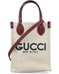 Gucci - Logo-Print Tote Bag - Lyst