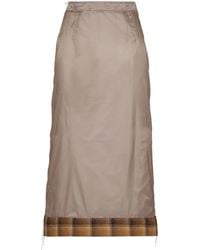Maison Margiela - X Pendleton Semi-Doorzichtige Rok Met Geruite Afwerking - Lyst