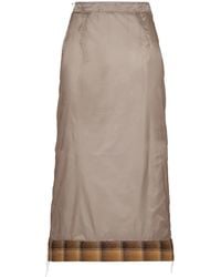 Maison Margiela - X Pendleton Checked-Trim Semi-Sheer Skirt - Lyst