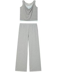 B+ AB - Gedrapeerde Top En Broek Met Gelaagd Effect - Lyst