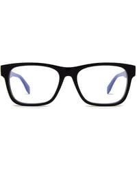 McQueen - Rectangle-Frame Glasses - Lyst