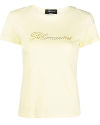 Blumarine - Logo Crew-neck T-shirt - Lyst