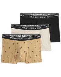 Polo Ralph Lauren - Set de tres bóxeres con logo - Lyst