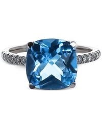 Lisa Nik - 18Kt Swiss Topaz Ring - Lyst