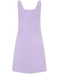 Moschino - Heart-Button Pleated Mini Dress - Lyst