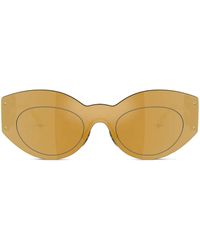 Versace - Bril Met Doorzichtig Montuur - Lyst