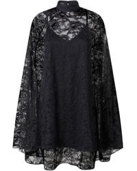 Pinko - Robe Mi-Longue Texturée À Col Montant - Lyst