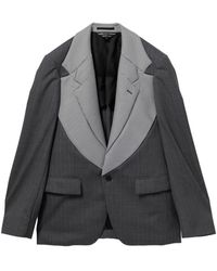 Comme des Garçons - Pinstripe Panel Jacket - Lyst