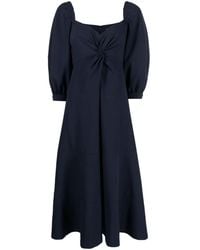 Cinq À Sept - Kristina Bishop-Sleeves Midi Dress - Lyst