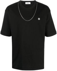 Ambush - T-shirt nera con dettaglio catena - Lyst