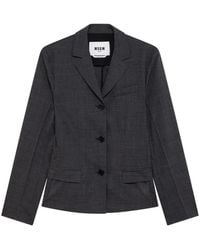 MSGM - Einreihiges Sakko - Lyst