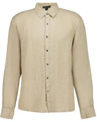 James Perse - Long-Sleeve Linen Shirt - Lyst