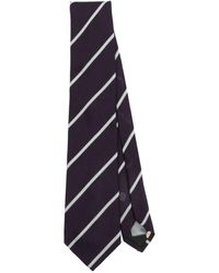 Paul Smith - Diagonal Stripe Silk Necktie - Lyst