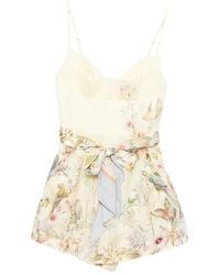 Zimmermann - "Rebellion" Fitted Playsuit - Lyst