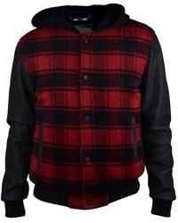 Philipp Plein - Checked Hooded Bomber Jacket - Lyst