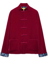 Shanghai Tang - Tang Velvet Mandarin Jacket - Lyst