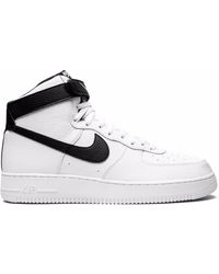 Nike - Air Force 1 High '07 "white/black" Sneakers - Lyst