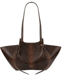 Yuzefi - Mochi Snake-Print Shoulder Bag - Lyst