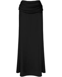POST MERIDIEM - Draped Chiffon Maxi Skirt - Lyst