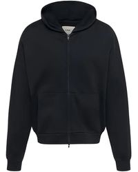 O.FILES - Felpa Origami Con Cappuccio E Zip - Lyst
