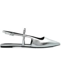 MICHAEL Michael Kors - Dina Rhinestone-Embellished Ballet Flats - Lyst
