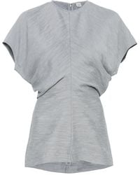 TOTEME - Slouch-Waist Crinkled Top - Lyst