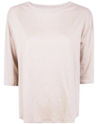 Majestic Filatures - Crew Neck T-Shirt - Lyst